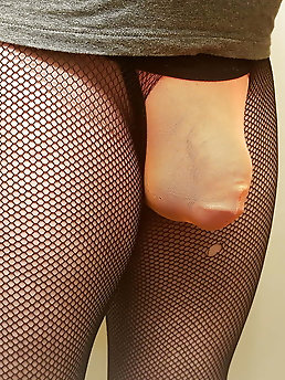 Fishnets MinI Skirt and Ass in Thong