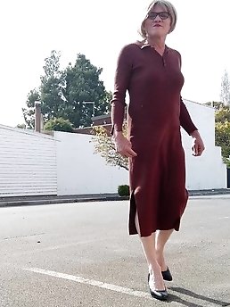 Crossdress Roadtrip Historic Town Walk Spontaneous outdoor sex